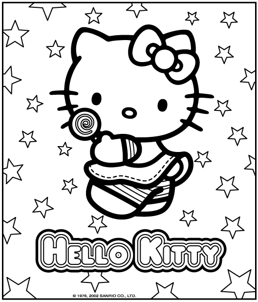 Dibujo para colorear: Hello Kitty (Dibujos animados) #36797 - Dibujos para Colorear e Imprimir Gratis