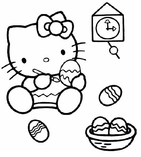 Dibujo para colorear: Hello Kitty (Dibujos animados) #36803 - Dibujos para Colorear e Imprimir Gratis