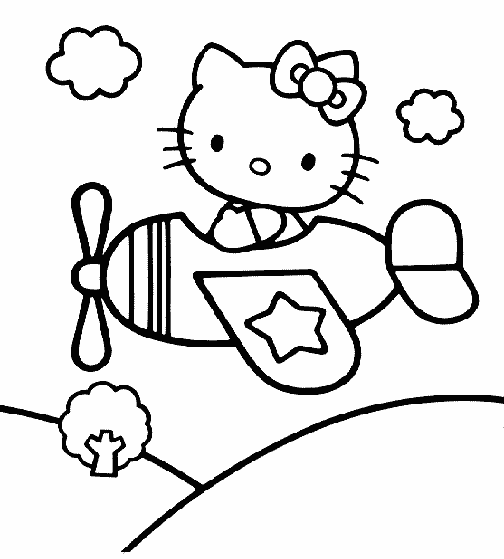 Dibujo para colorear: Hello Kitty (Dibujos animados) #36806 - Dibujos para Colorear e Imprimir Gratis