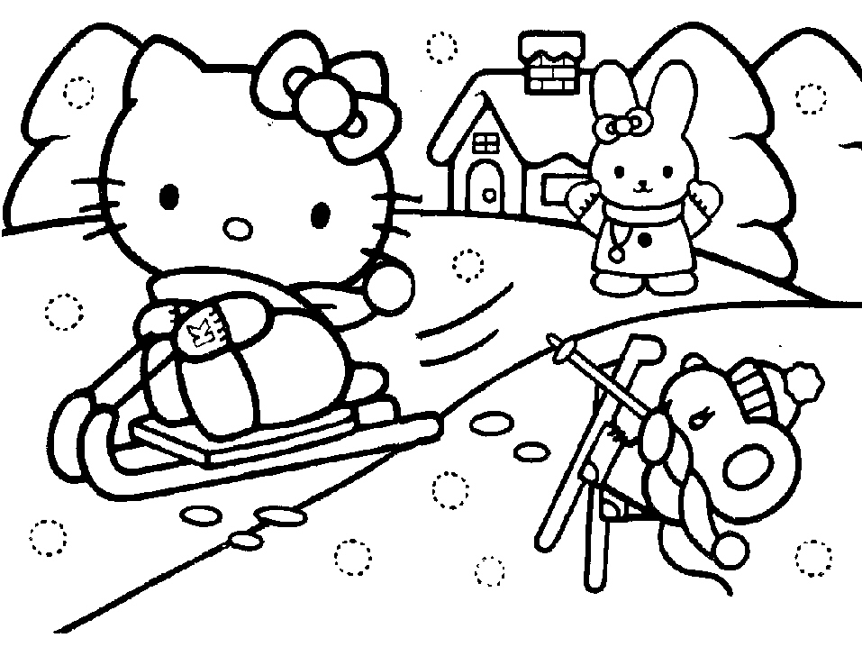 Llevando Tradicional el viento es fuerte Dibujos de Hello Kitty #36816 (Dibujos animados) para colorear – Páginas  imprimibles gratis
