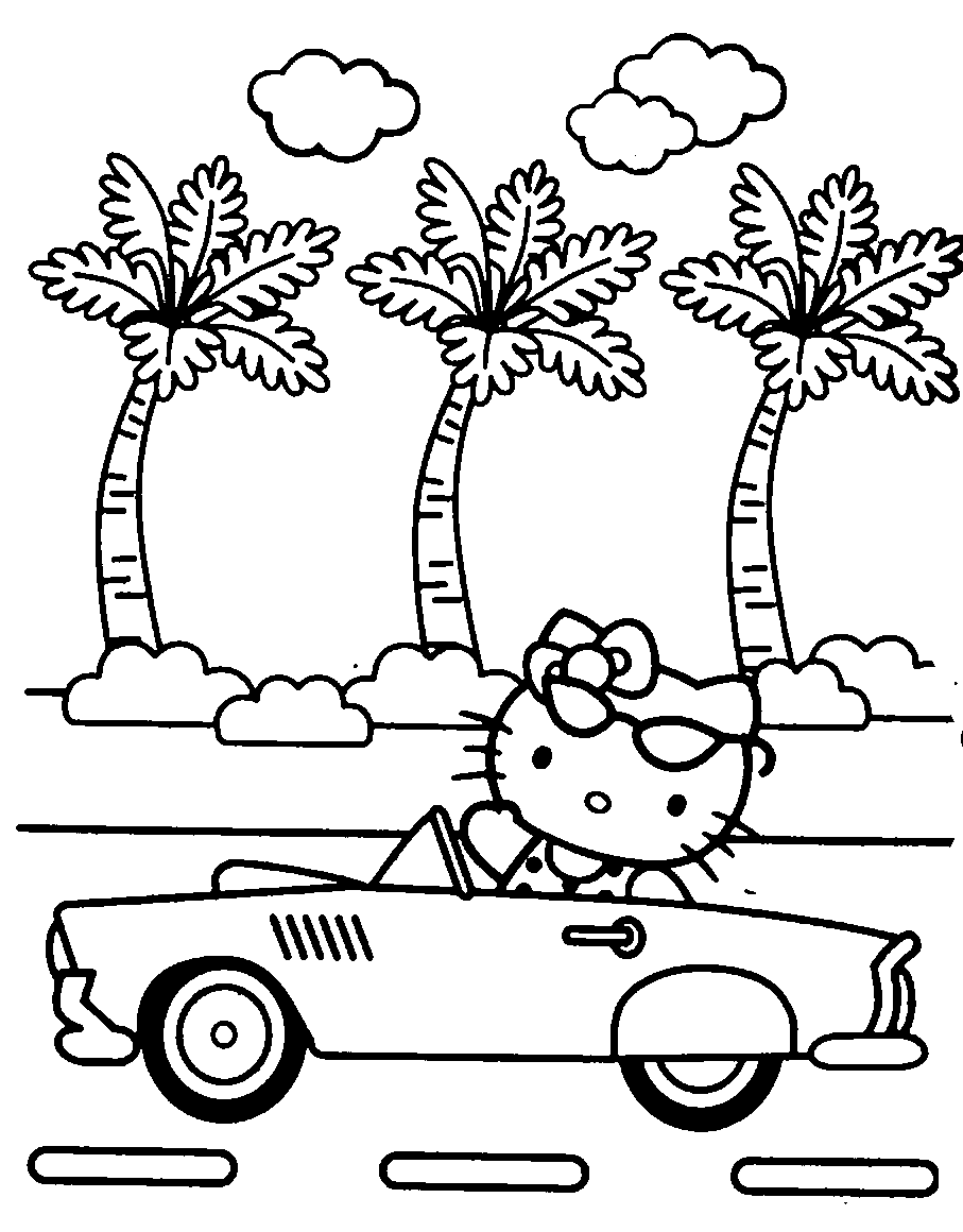 Dibujo para colorear: Hello Kitty (Dibujos animados) #36817 - Dibujos para Colorear e Imprimir Gratis