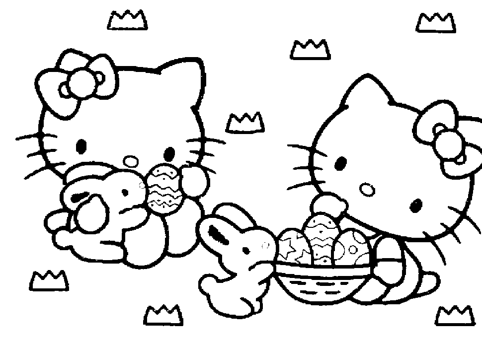 Dibujo para colorear: Hello Kitty (Dibujos animados) #36818 - Dibujos para Colorear e Imprimir Gratis