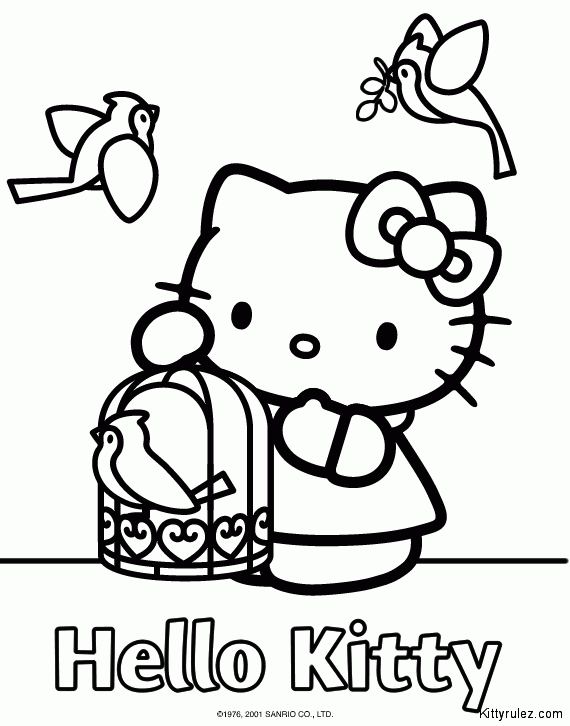 Dibujo para colorear: Hello Kitty (Dibujos animados) #36828 - Dibujos para Colorear e Imprimir Gratis