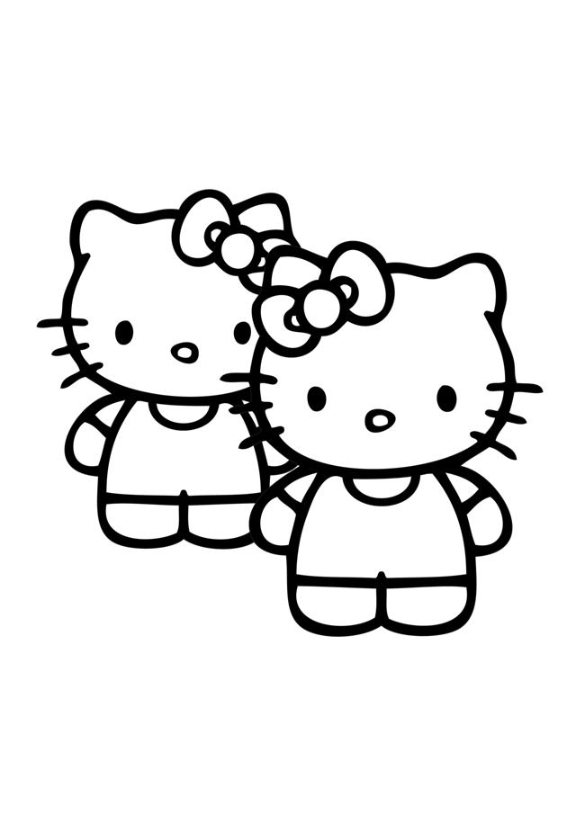 Dibujo para colorear: Hello Kitty (Dibujos animados) #36829 - Dibujos para Colorear e Imprimir Gratis