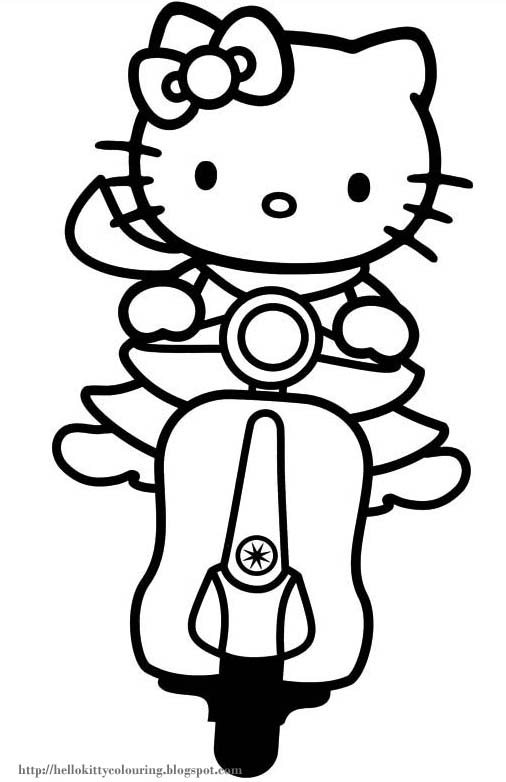 Dibujo para colorear: Hello Kitty (Dibujos animados) #36831 - Dibujos para Colorear e Imprimir Gratis