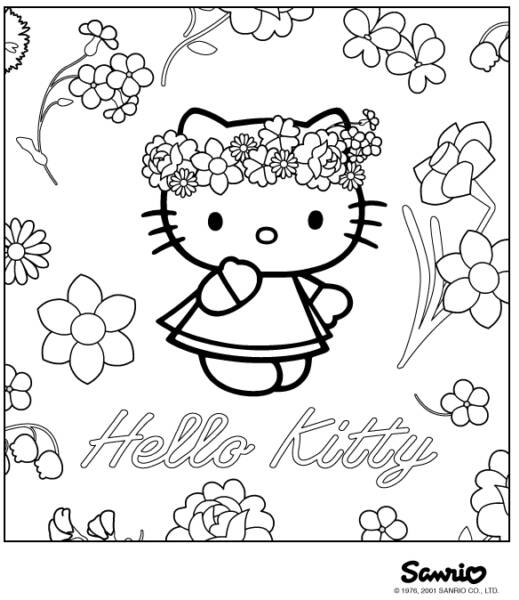 Dibujo para colorear: Hello Kitty (Dibujos animados) #36839 - Dibujos para Colorear e Imprimir Gratis