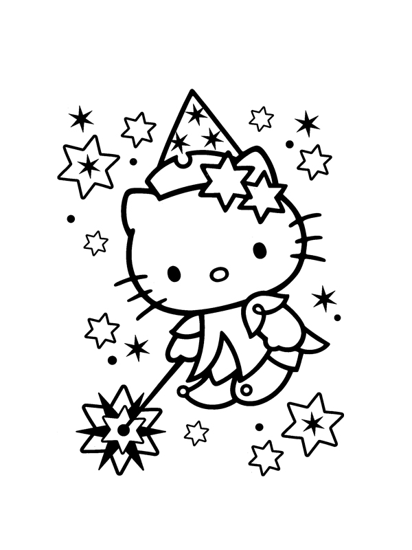 Dibujo para colorear: Hello Kitty (Dibujos animados) #36847 - Dibujos para Colorear e Imprimir Gratis