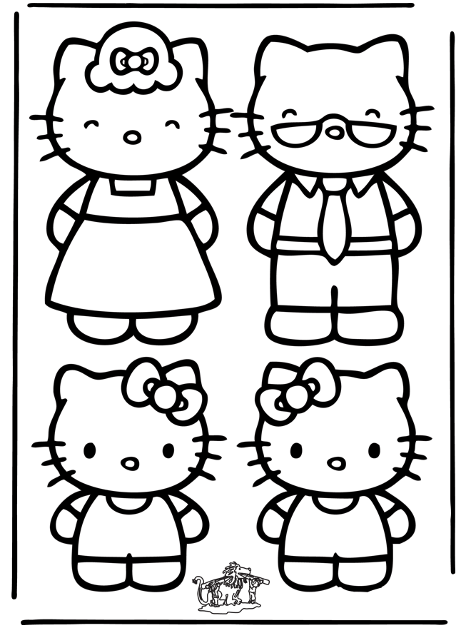 Dibujo para colorear: Hello Kitty (Dibujos animados) #36849 - Dibujos para Colorear e Imprimir Gratis