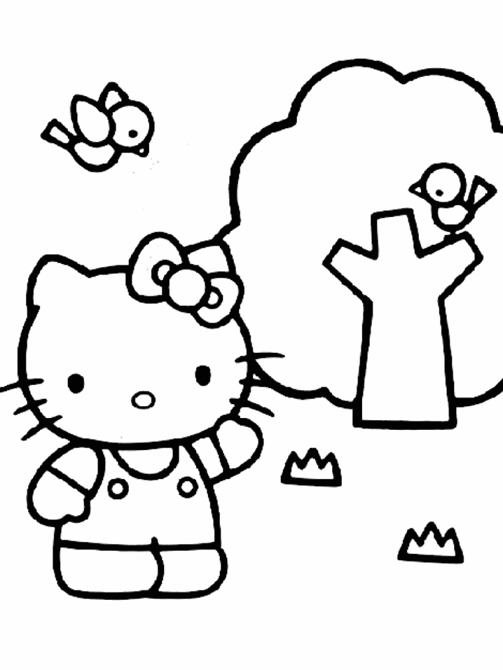 Dibujo para colorear: Hello Kitty (Dibujos animados) #36883 - Dibujos para Colorear e Imprimir Gratis