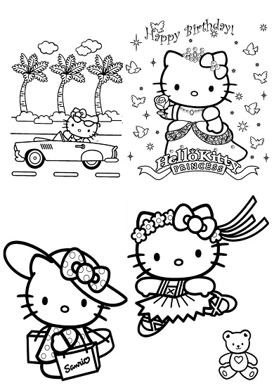 Dibujo para colorear: Hello Kitty (Dibujos animados) #36885 - Dibujos para Colorear e Imprimir Gratis