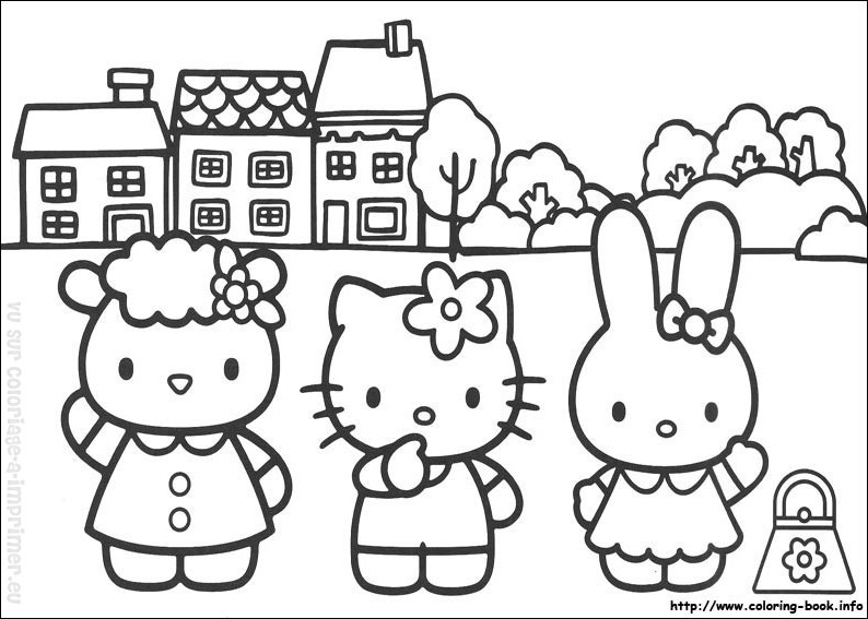 Dibujo para colorear: Hello Kitty (Dibujos animados) #36887 - Dibujos para Colorear e Imprimir Gratis