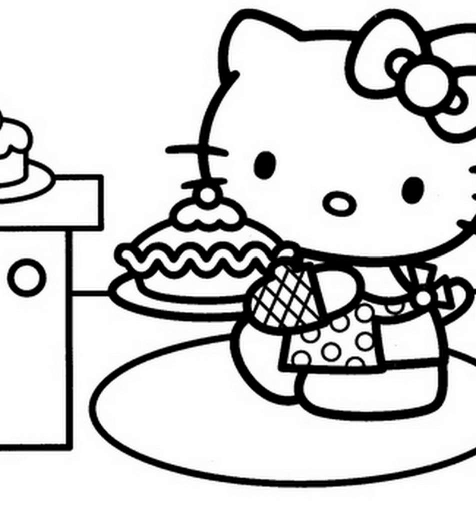 Dibujo para colorear: Hello Kitty (Dibujos animados) #36901 - Dibujos para Colorear e Imprimir Gratis