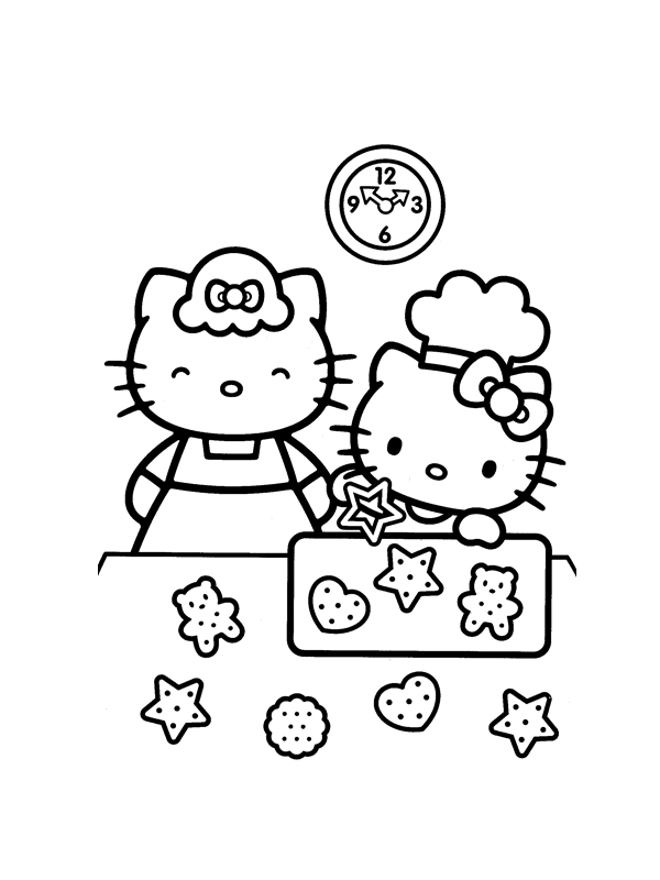 Dibujo para colorear: Hello Kitty (Dibujos animados) #36902 - Dibujos para Colorear e Imprimir Gratis