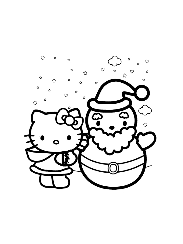 Dibujo para colorear: Hello Kitty (Dibujos animados) #36903 - Dibujos para Colorear e Imprimir Gratis