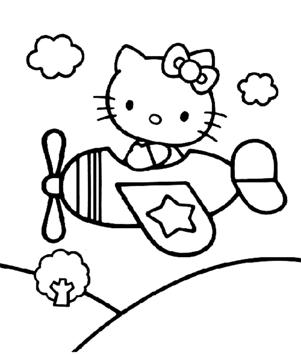 Dibujo para colorear: Hello Kitty (Dibujos animados) #36913 - Dibujos para Colorear e Imprimir Gratis