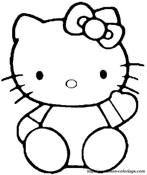 Dibujo para colorear: Hello Kitty (Dibujos animados) #36915 - Dibujos para Colorear e Imprimir Gratis