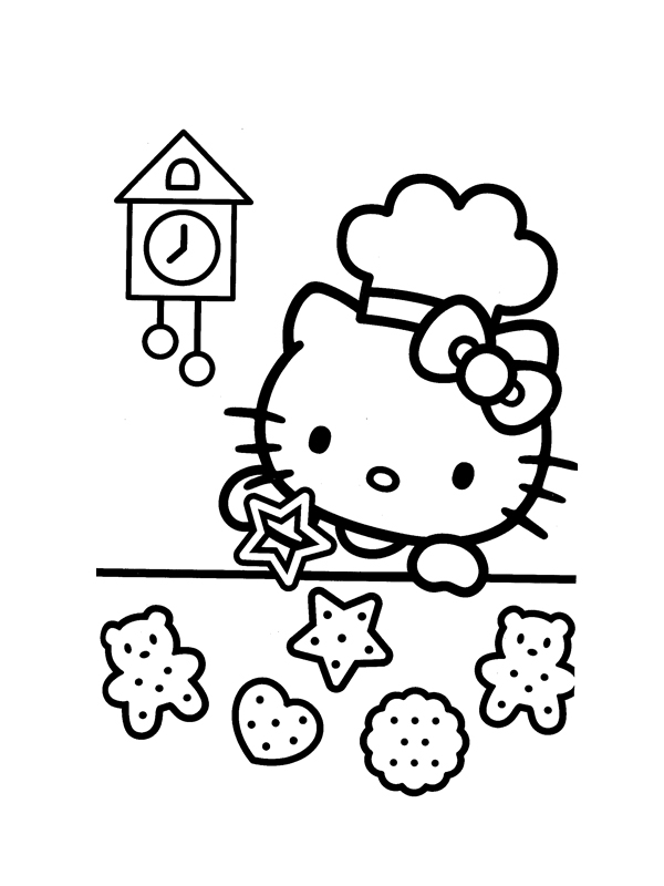 Dibujo para colorear: Hello Kitty (Dibujos animados) #36918 - Dibujos para Colorear e Imprimir Gratis