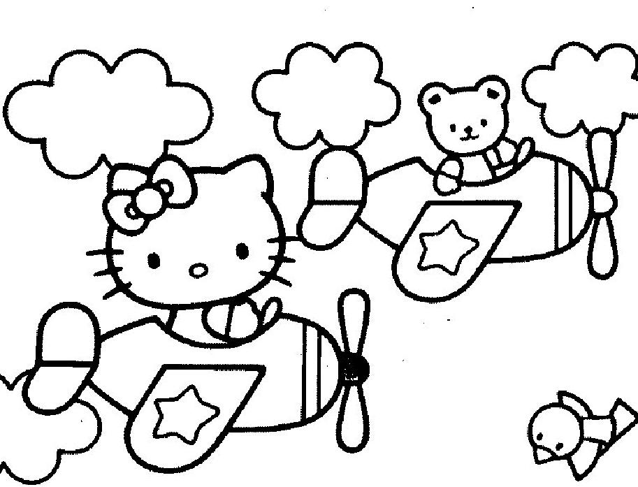 Dibujo para colorear: Hello Kitty (Dibujos animados) #36923 - Dibujos para Colorear e Imprimir Gratis