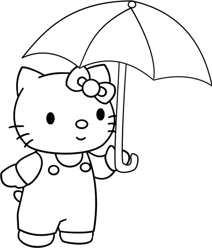 Dibujo para colorear: Hello Kitty (Dibujos animados) #36948 - Dibujos para Colorear e Imprimir Gratis