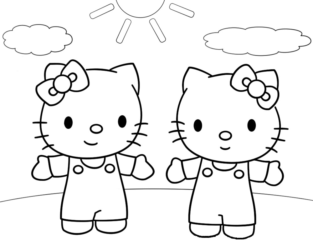 Dibujo para colorear: Hello Kitty (Dibujos animados) #36954 - Dibujos para Colorear e Imprimir Gratis