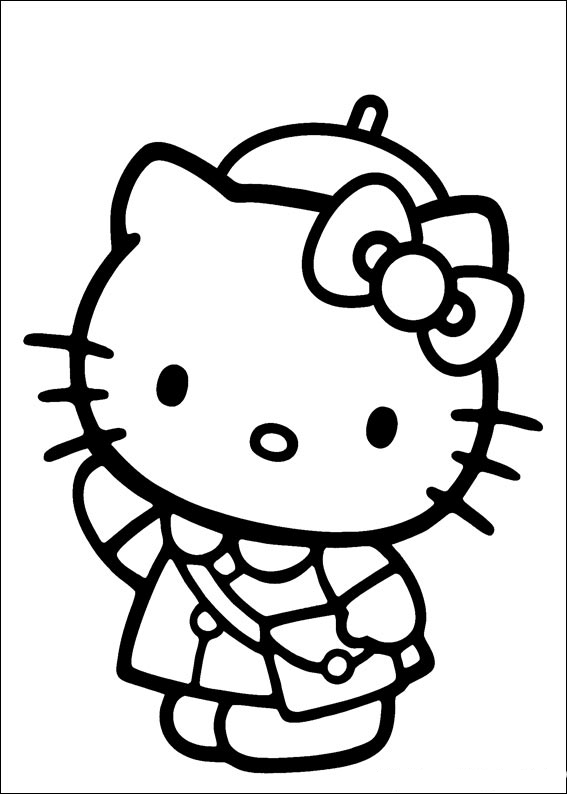 Dibujo para colorear: Hello Kitty (Dibujos animados) #36962 - Dibujos para Colorear e Imprimir Gratis