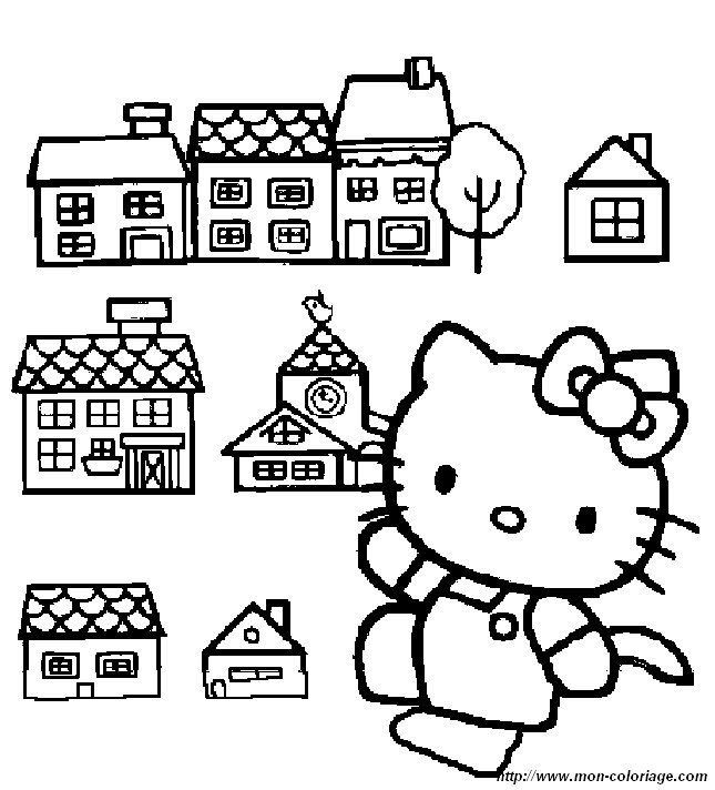 Dibujo para colorear: Hello Kitty (Dibujos animados) #36966 - Dibujos para Colorear e Imprimir Gratis