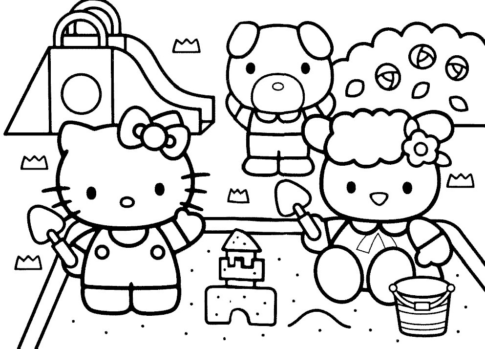 Dibujo para colorear: Hello Kitty (Dibujos animados) #36967 - Dibujos para Colorear e Imprimir Gratis