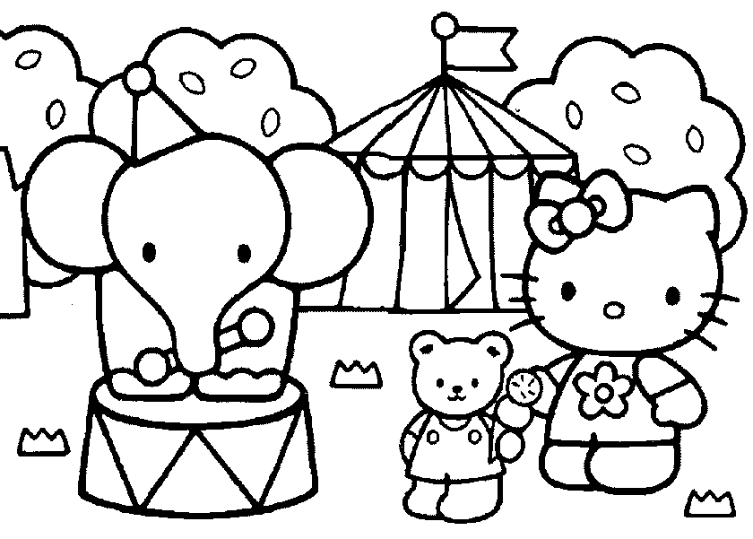 Dibujo para colorear: Hello Kitty (Dibujos animados) #36968 - Dibujos para Colorear e Imprimir Gratis