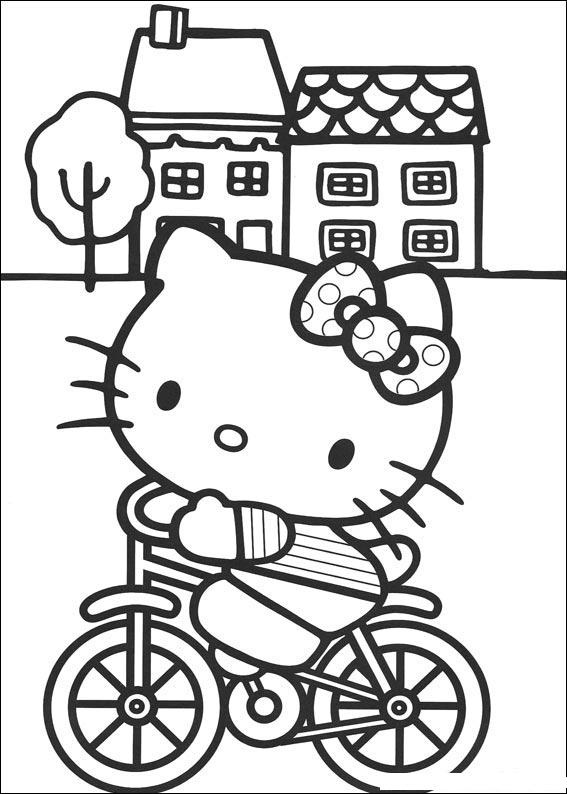 Dibujo para colorear: Hello Kitty (Dibujos animados) #36969 - Dibujos para Colorear e Imprimir Gratis