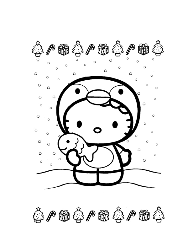 Dibujo para colorear: Hello Kitty (Dibujos animados) #36978 - Dibujos para Colorear e Imprimir Gratis