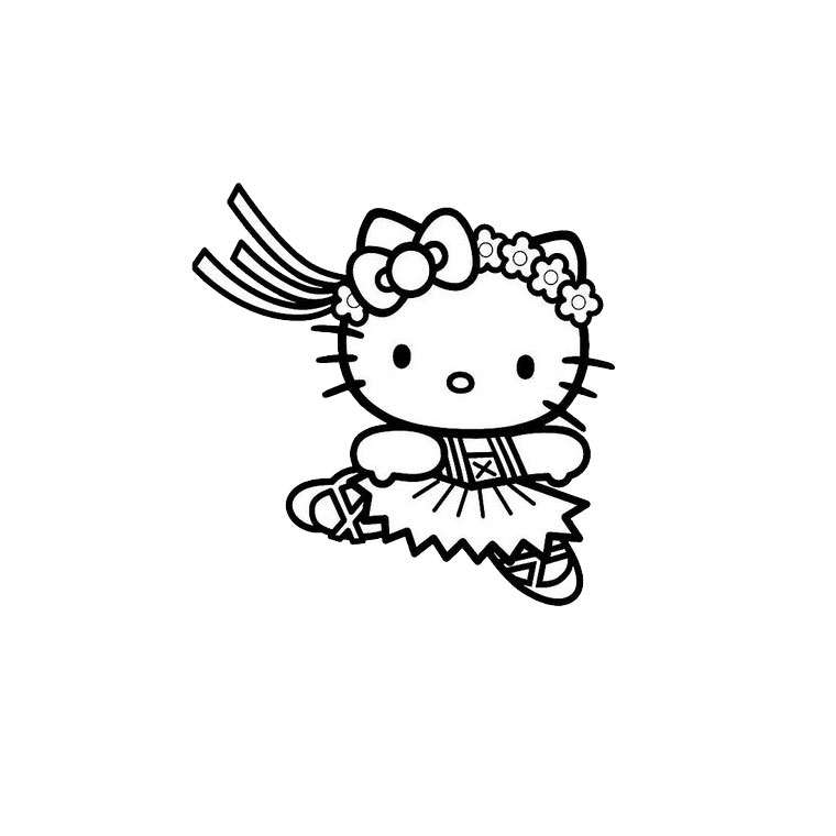 Dibujo para colorear: Hello Kitty (Dibujos animados) #36983 - Dibujos para Colorear e Imprimir Gratis