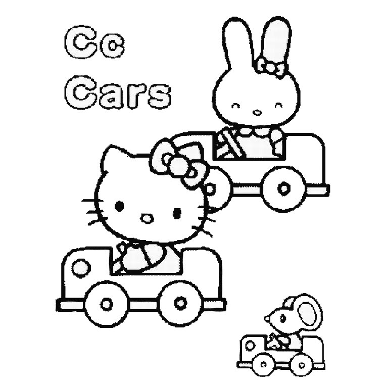 Dibujo para colorear: Hello Kitty (Dibujos animados) #36985 - Dibujos para Colorear e Imprimir Gratis