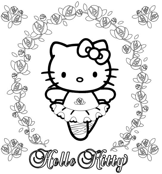 Dibujo para colorear: Hello Kitty (Dibujos animados) #36992 - Dibujos para Colorear e Imprimir Gratis