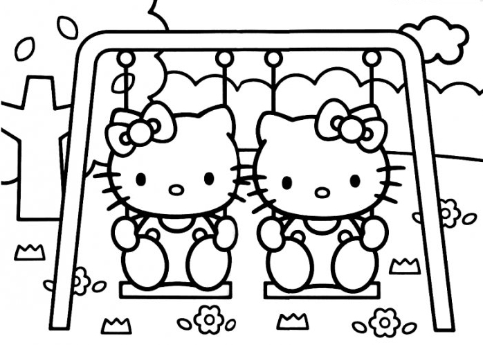 Dibujo para colorear: Hello Kitty (Dibujos animados) #36999 - Dibujos para Colorear e Imprimir Gratis