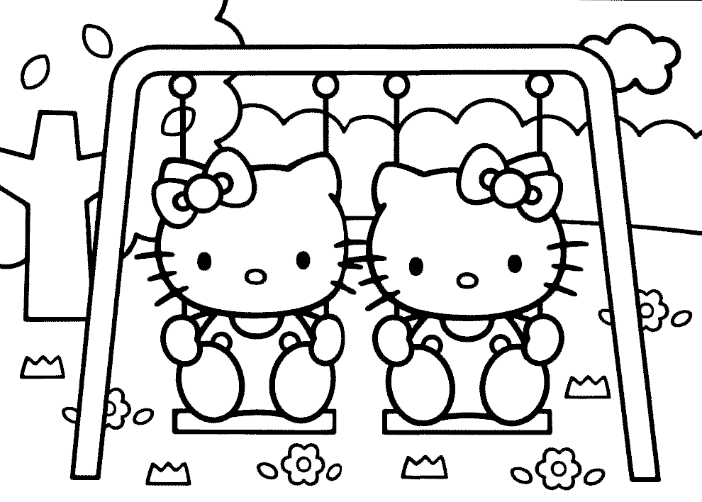 Dibujo para colorear: Hello Kitty (Dibujos animados) #37001 - Dibujos para Colorear e Imprimir Gratis