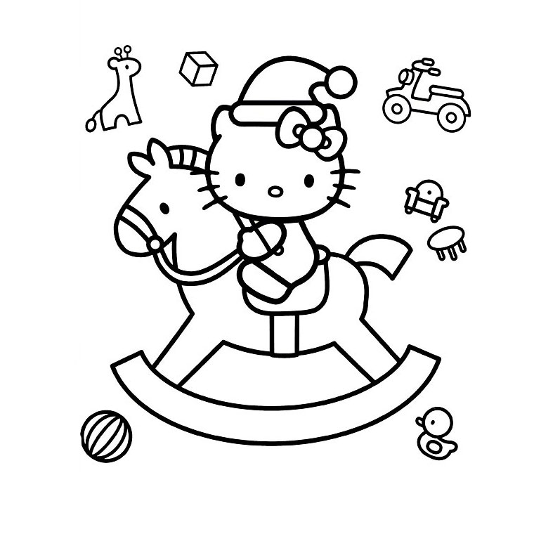 Dibujo para colorear: Hello Kitty (Dibujos animados) #37015 - Dibujos para Colorear e Imprimir Gratis