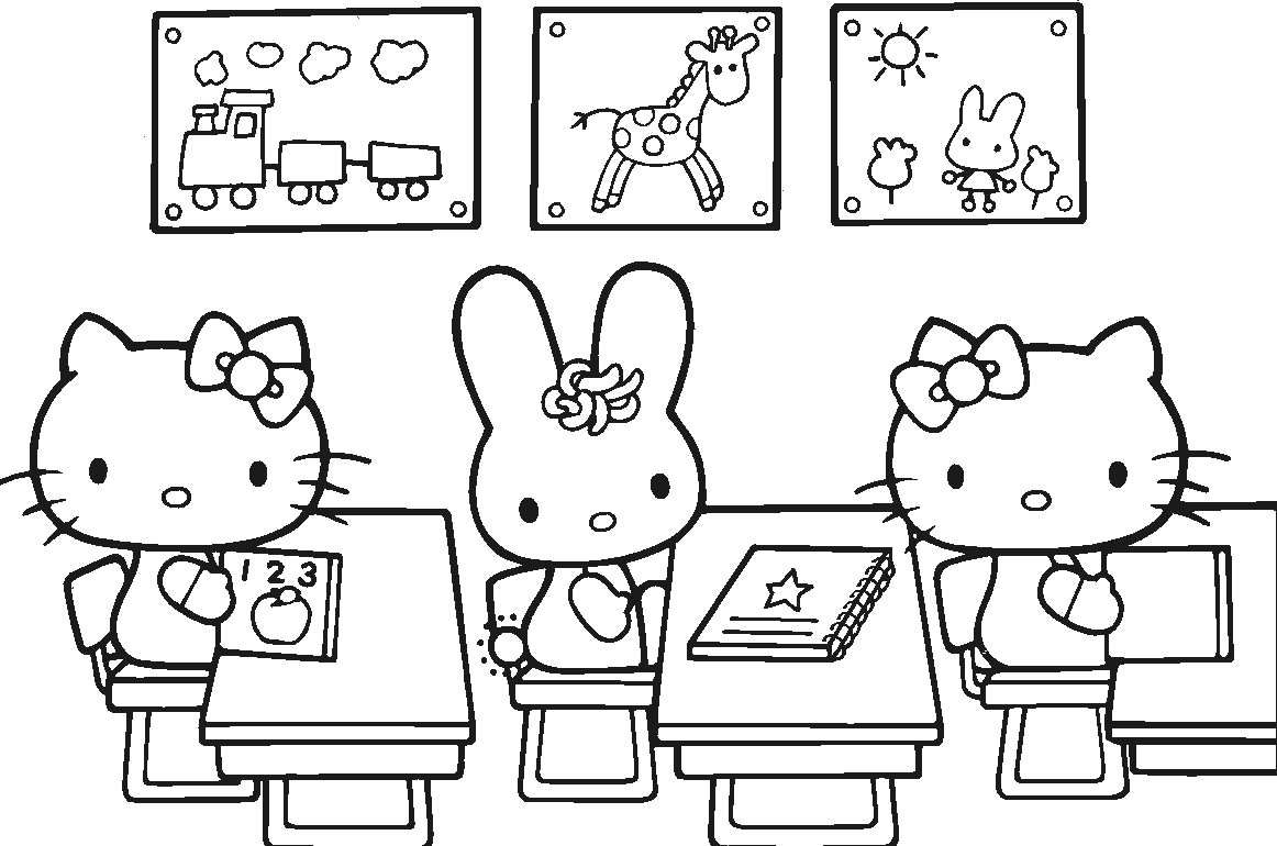 Dibujo para colorear: Hello Kitty (Dibujos animados) #37026 - Dibujos para Colorear e Imprimir Gratis