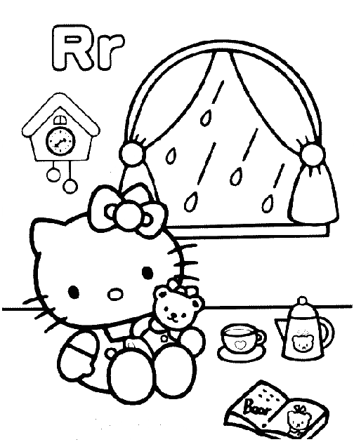 Dibujo para colorear: Hello Kitty (Dibujos animados) #37027 - Dibujos para Colorear e Imprimir Gratis