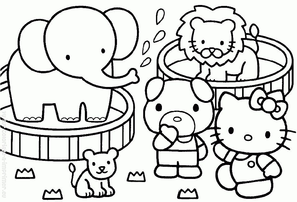 Dibujo para colorear: Hello Kitty (Dibujos animados) #37039 - Dibujos para Colorear e Imprimir Gratis