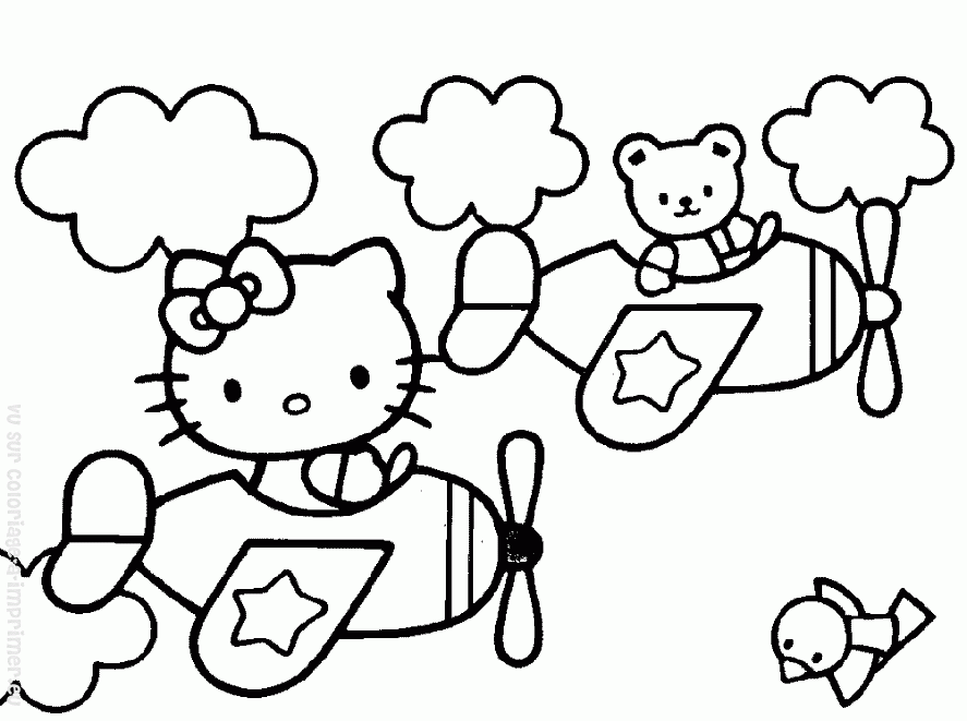 Dibujo para colorear: Hello Kitty (Dibujos animados) #37040 - Dibujos para Colorear e Imprimir Gratis