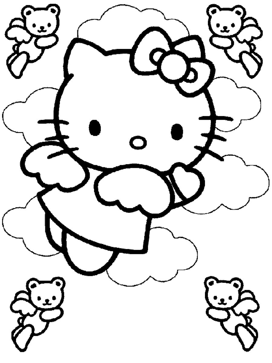 Dibujo para colorear: Hello Kitty (Dibujos animados) #37047 - Dibujos para Colorear e Imprimir Gratis