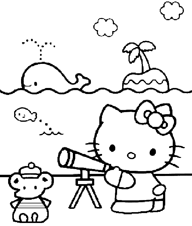 Dibujo para colorear: Hello Kitty (Dibujos animados) #37051 - Dibujos para Colorear e Imprimir Gratis
