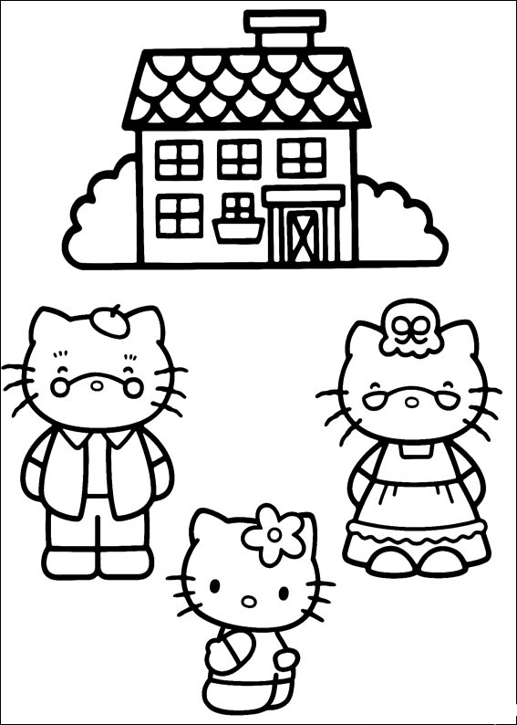 Dibujo para colorear: Hello Kitty (Dibujos animados) #37054 - Dibujos para Colorear e Imprimir Gratis