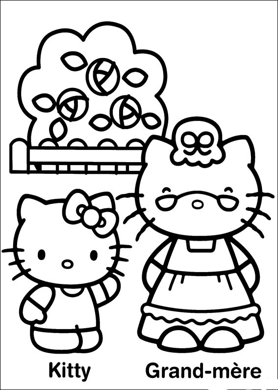 Dibujo para colorear: Hello Kitty (Dibujos animados) #37056 - Dibujos para Colorear e Imprimir Gratis