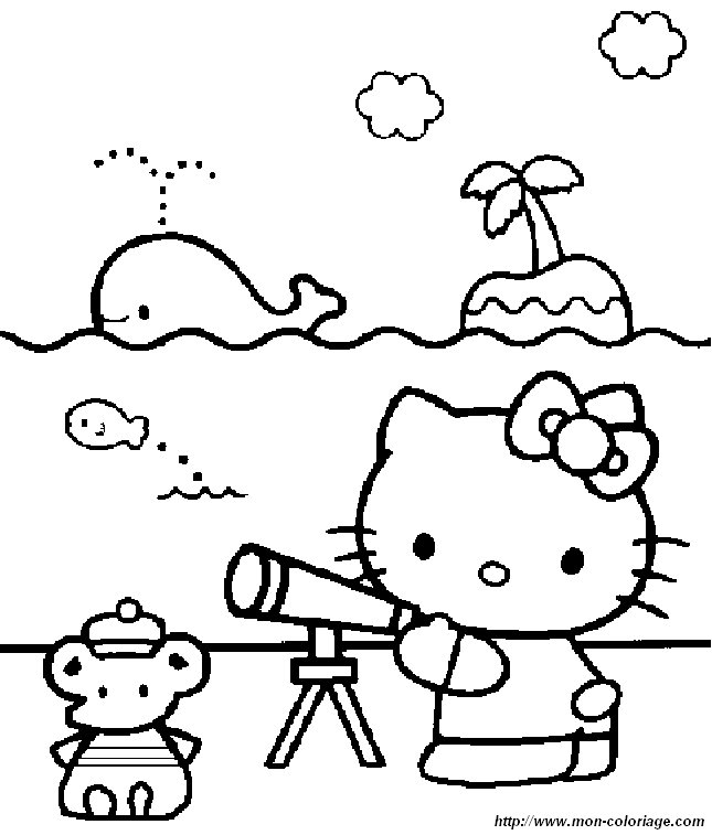 Dibujo para colorear: Hello Kitty (Dibujos animados) #37065 - Dibujos para Colorear e Imprimir Gratis