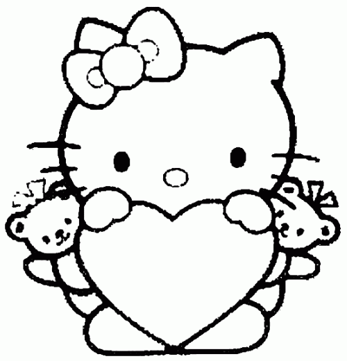 Dibujo para colorear: Hello Kitty (Dibujos animados) #37070 - Dibujos para Colorear e Imprimir Gratis