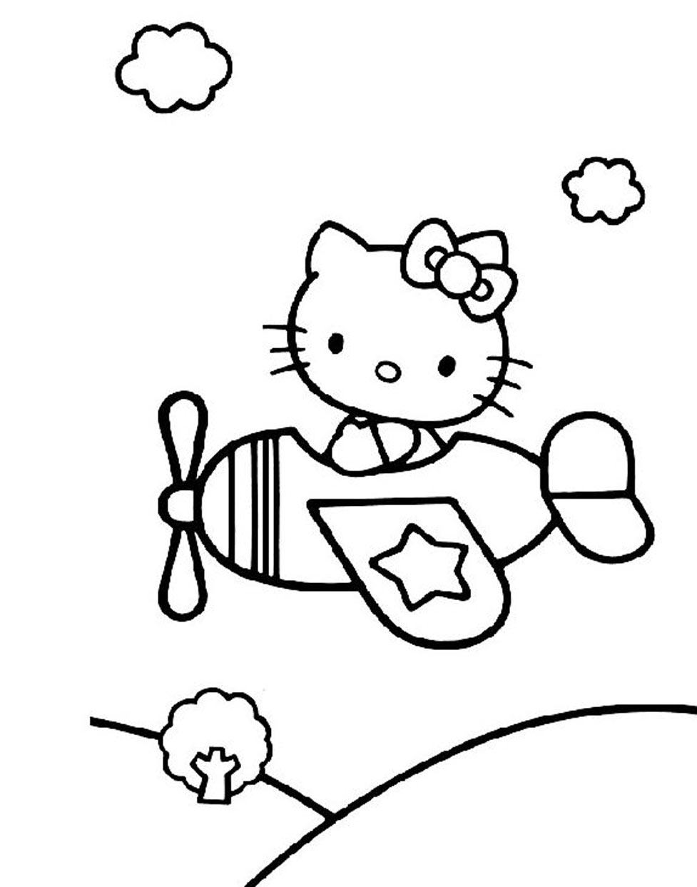 Dibujo para colorear: Hello Kitty (Dibujos animados) #37073 - Dibujos para Colorear e Imprimir Gratis