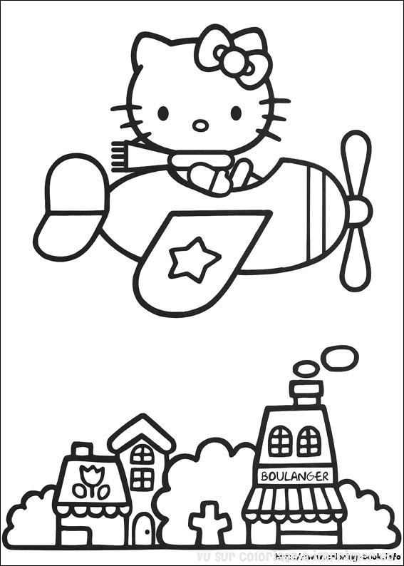 Dibujo para colorear: Hello Kitty (Dibujos animados) #37078 - Dibujos para Colorear e Imprimir Gratis