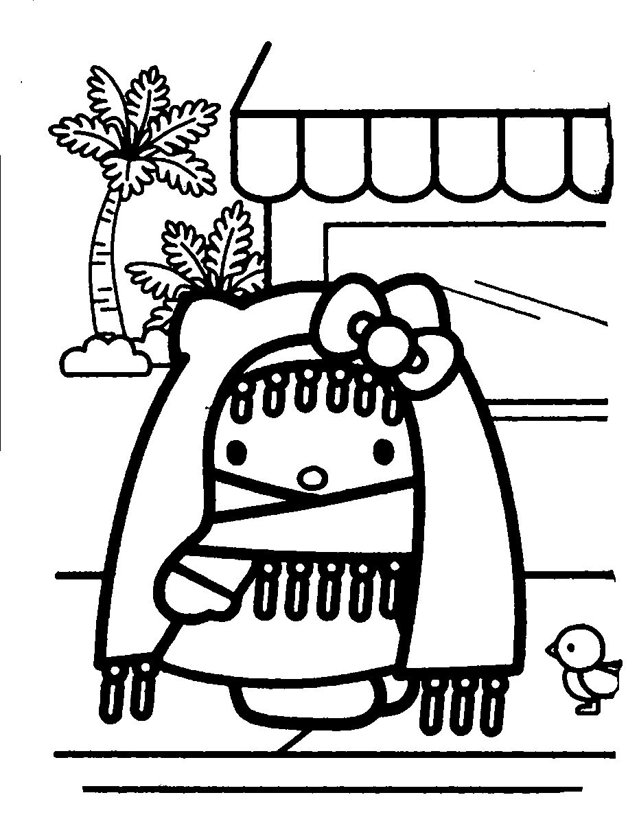 Dibujo para colorear: Hello Kitty (Dibujos animados) #37093 - Dibujos para Colorear e Imprimir Gratis