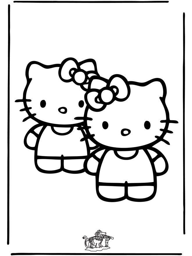 Dibujo para colorear: Hello Kitty (Dibujos animados) #37097 - Dibujos para Colorear e Imprimir Gratis